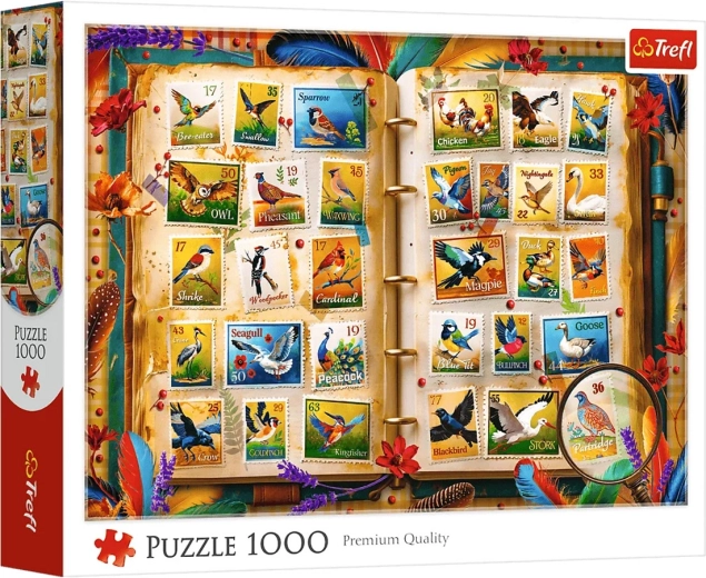 Trefl puzzle 1000 kosov atlas ptic – zbirka znamk