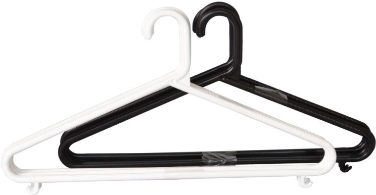 Moška plastična obešala – mešanica barv (5 kosov)