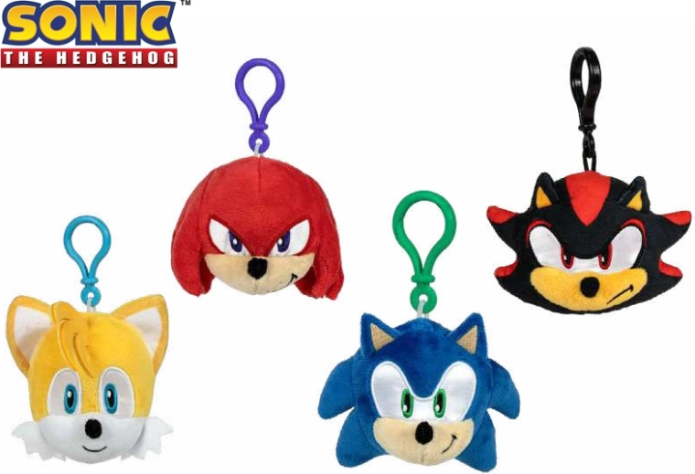 Plišasti obesek za ključe Sonic 12 cm