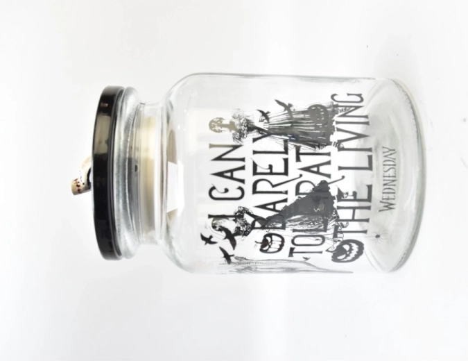 Steklena posoda za sladkarije z pokrovom WEDNESDAY