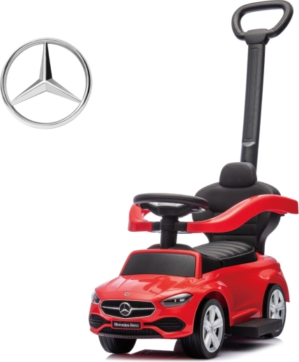 Milly Mally poganjalček z vodilnim ročajem Mercedes C-Class Deluxe rdeč