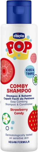 Chicco POP šampon in balzam 2 v 1 jagoda 250 ml