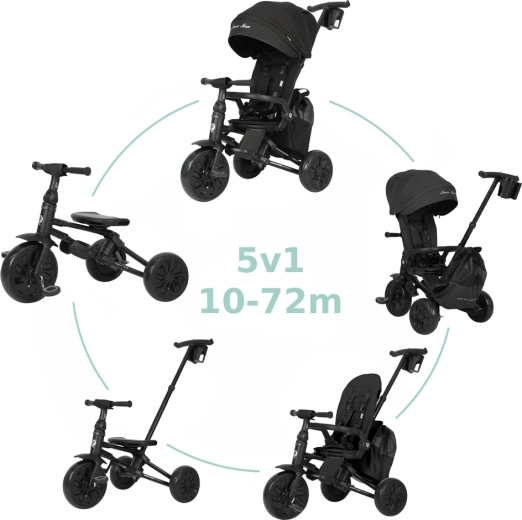 Qplay Nova Max 5v1 trikolesnik Black