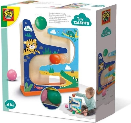 SES wooden ball track crocodile