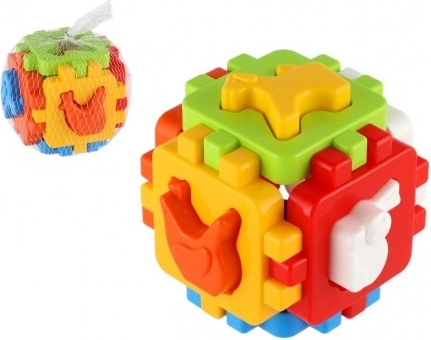 Plastična vstavljanka kocka 10 × 10 cm v mreži