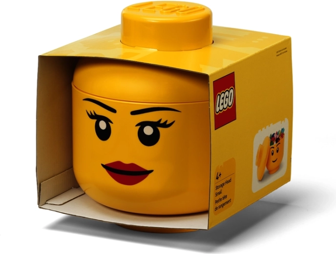 LEGO škatla za shranjevanje S v obliki glave deklice