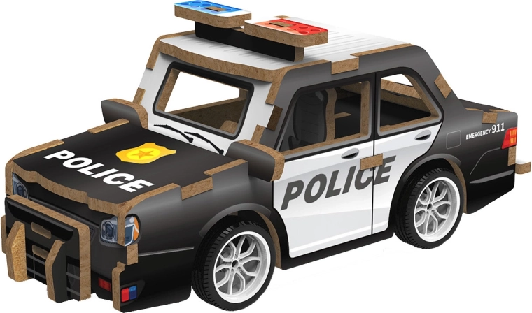 2Kids Toys 3D lesena sestavljanka policijski avto