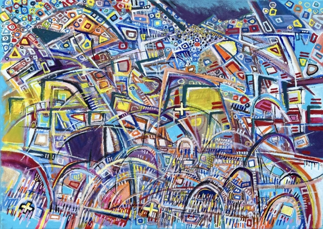 Enjoy puzzle Napetost v krivuljah 1000 kosov