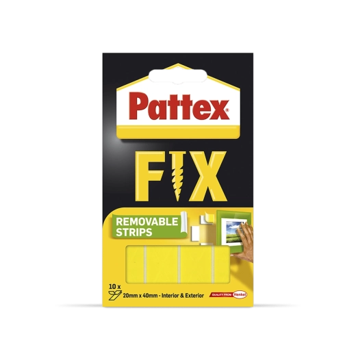 Pattex Super Fix dvostranski lepilni trakovi 2 kg, 10 kos (4 × 2 cm)