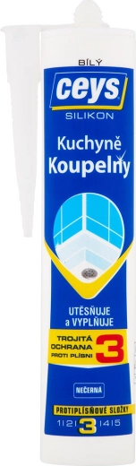 Sanitarni silikon CEYS bel 280 ml