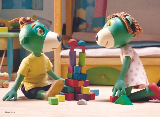 Treflíci Puzzle - Skupno sestavljanje 20 kosov