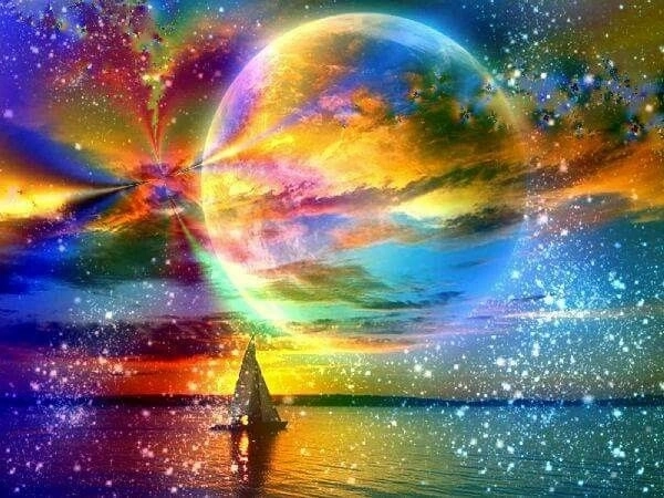 Diamantno slikanje Luna 30 × 40 cm