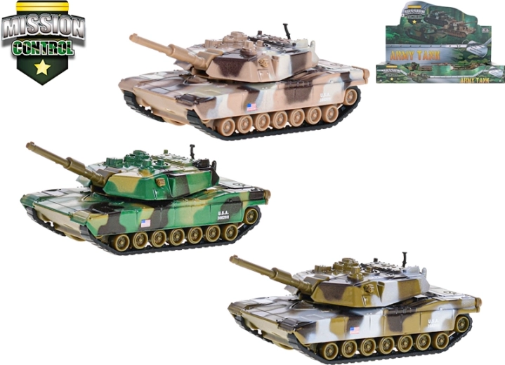 Kovinski tank Mission Control 11 cm z vzvratnim pogonom – 3 barve
