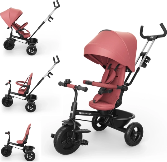 Kinderkraft Aston 2 Plus tricikel 6v1 roza