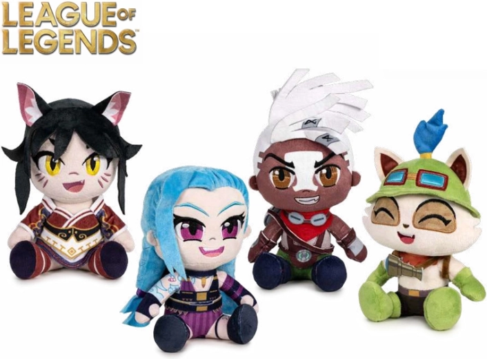 Plišaste figurice League of Legends 24 cm – Ahri, Jinx, Teemo, Ekko