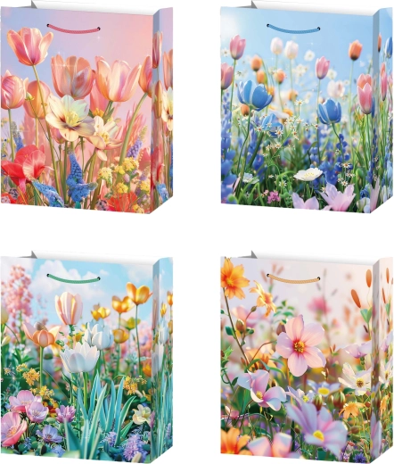 Darilna vrečka L travniško cvetje