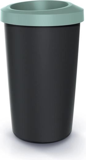 Plastični koš za odpadke z odprtim robom 45 l, svetlo zelen