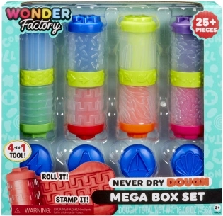 Wonder Factory neizsušljivo plastelino in oblikovalni pesek – mega ustvarjalni komplet