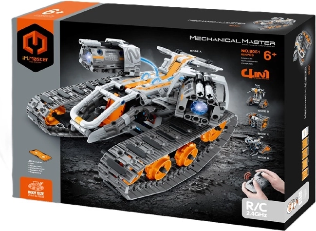 iM.Master Mechanical Master RC tracked rover building kit 4-in-1 (604 pieces)
