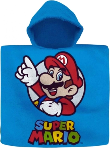 Otroški pončo brisača s kapuco Super Mario (Euroswan) - 1 kos