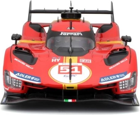 Kovinski model avtomobila BBURAGO 1:18 FERRARI 499P LMH Rdeč #51