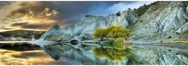 Panoramske puzzle Modro jezero 1000 koščkov