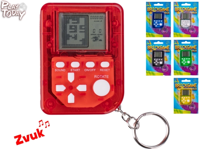Mini Brickgame obesek za ključe Play Today – retro žepna igralna konzola