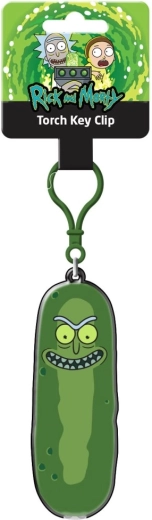 Obesek za ključe z lučko Rick in Morty Pickle Rick