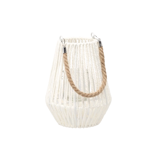 Bel lampijon s steklenim vložkom 24 cm