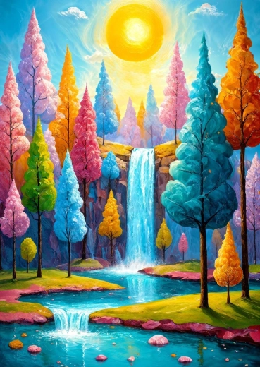 Enjoy sestavljanka Gozdna kaskada 1000 kosov