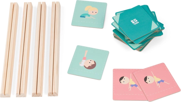 Pokaži in najdi – gibalna spominska igra z jogijskimi položaji