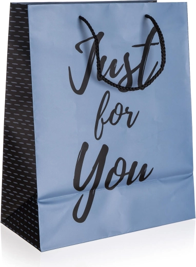Darilna vrečka Just For You Blue L 26 × 32 × 13 cm