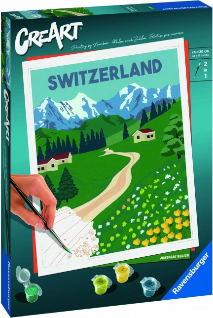 CreArt Jungfrau Region – slikanje po številkah za otroke in najstnike