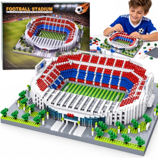 Komplet za sestavljanje nogometnega stadiona z 2748 deli