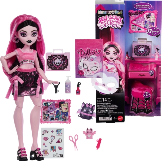Monster High Draculaura lutka z dodatki Self-Scare Secrets