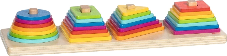 Goki sorting game colored pyramids - 1 piece