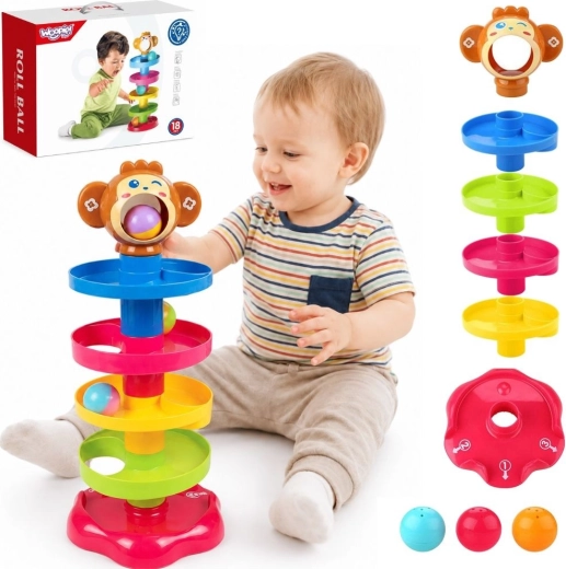 Woopie Baby spiralna steza za kroglice s 3 žogicami
