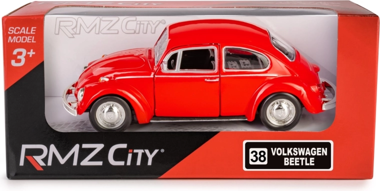 Kovinski model RMZ City Volkswagen Beetle 1967 1:32 rdeč