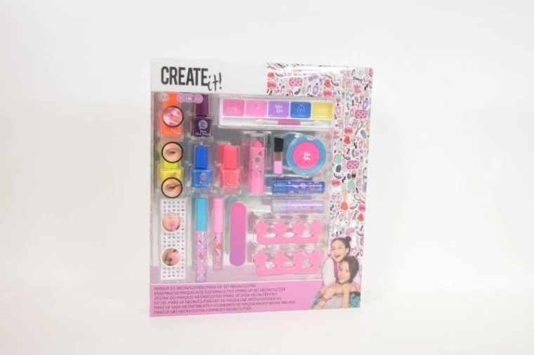 Create it! make-up škatla neon in bleščice