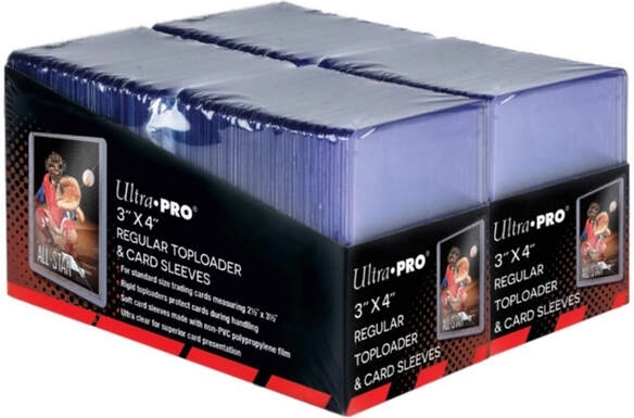 Ultra Pro 3" × 4" toploaders with soft sleeves (200 + 200)
