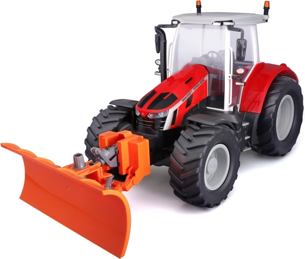 Maisto RC traktor Massey Ferguson s plugom in lučmi