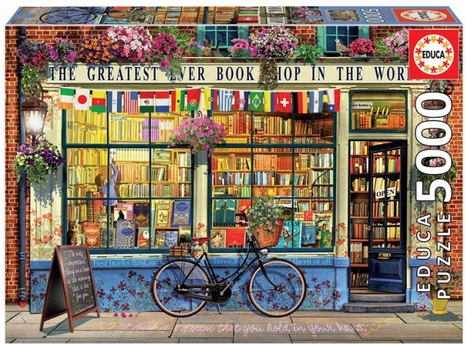 Puzzle EDUCA Največja knjigarna na svetu 5000 kosov