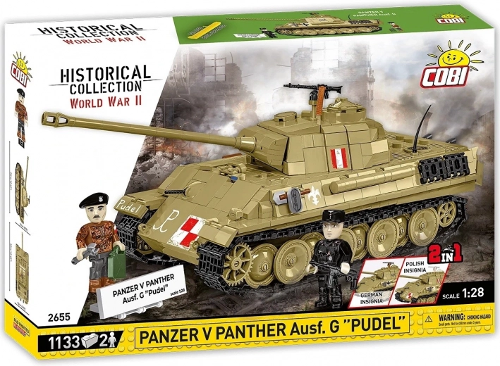Stavebnica COBI Panzer V Panther Ausf. G „Pudel“ – 1133 kosov
