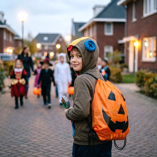 Halloweenska vrečka za na hrbet z motivom buče