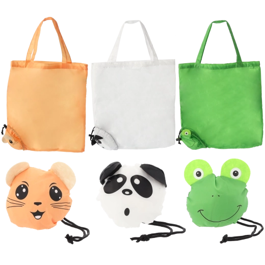 Zložljiva nakupovalna torba z živalskimi motivi 42 × 45 cm