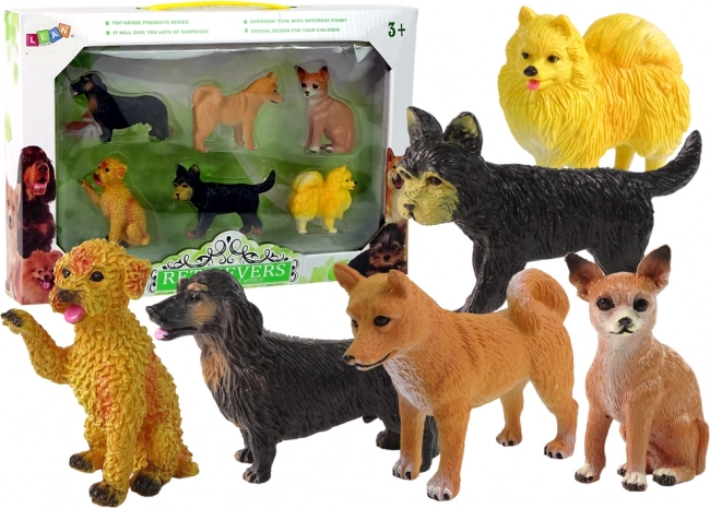 Komplet 6 figuric pasem Famous Dog of the World