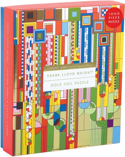 Galison Puzzle Frank Lloyd Wright Saguaro Cactus and Forms 1000 pieces metallic
