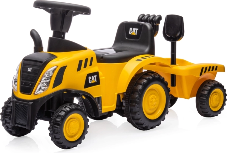Milly Mally poganjalec CAT traktor s prikolico