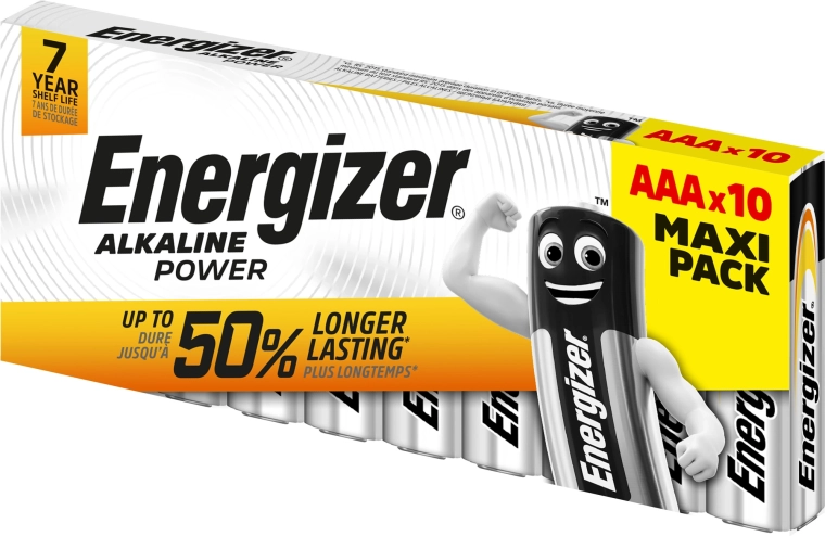 Energizer alkalne baterije AAA LR03 Family Pack 10 kos