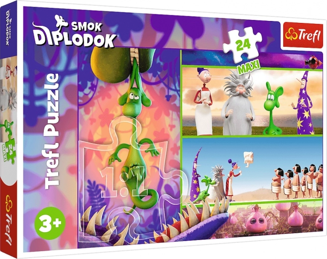 Sestavljanka 24 Maxi Ciekawski Drak Diplodok